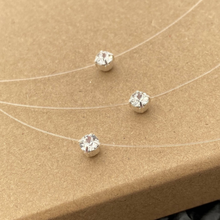 Colier fir transparent cu Cristal Swarovski [2]