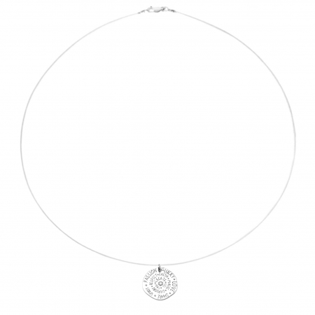 Colier fir transparent cu pandantiv Talisman din Argint 925