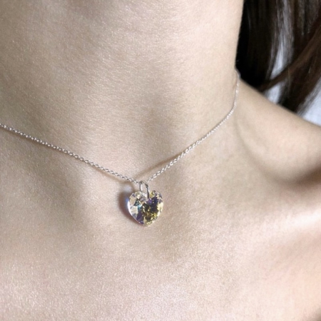 Lantisor din Argint 925 cu pandantiv Inima Swarovski [1]