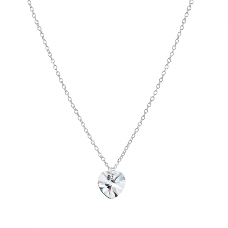 Lantisor din Argint 925 cu pandantiv Inima Swarovski