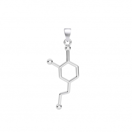 Molecule - Pandantiv Dopamina din Argint 925