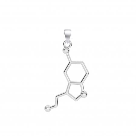 Molecule - Pandantiv Serotonina din Argint 925