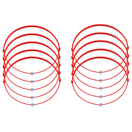 BRĂȚĂRI MĂRȚIȘOR - Set 10 Brățări Mărțisor cu Cristale Swarovski Mov