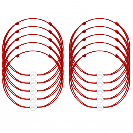 Argint 925 - Set 10 Bratari Martisor cu Mini Labuta din Argint 925