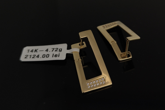 Cercei Aur Galben 14k [1]
