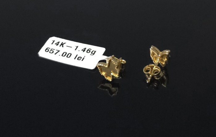 Cercei Aur Galben 14k [1]