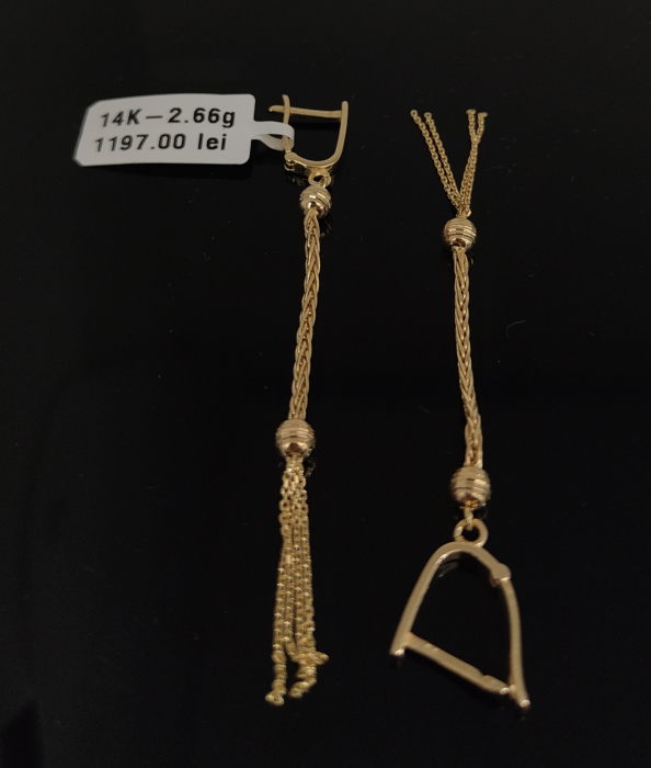 Cercei Aur Galben 14k [1]