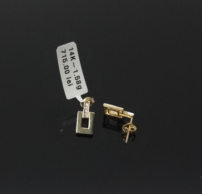 Cercei Aur Galben 14k [1]