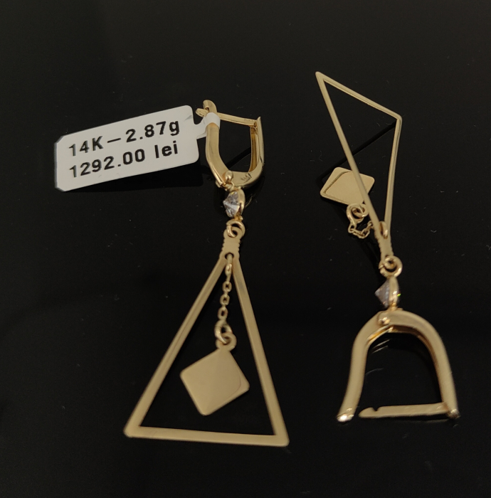 Cercei Aur Galben 14k [1]