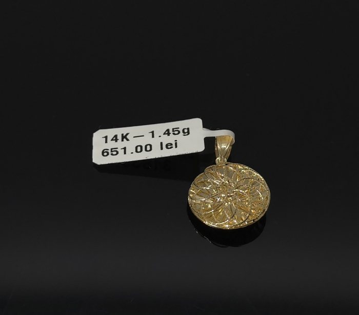 Pandantiv aur galben 14k [2]