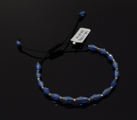 Bijuterii Aur Dama - Bratara Snur Negru  Reglabil 14k
