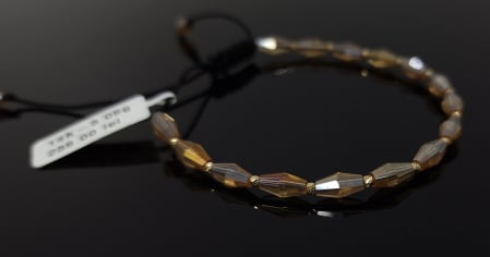 Bratara Snur Negru  Reglabil 14k [1]