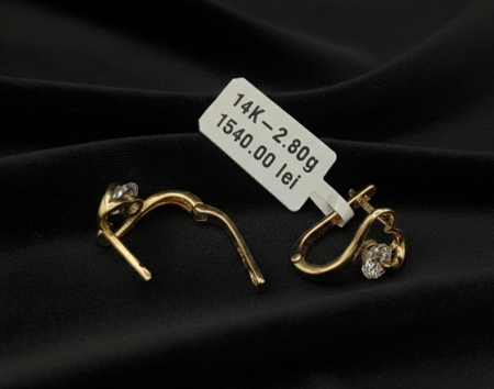 Cercei - Cercei aur galben 14k