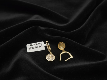 Cercei - Cercei aur galben 14k