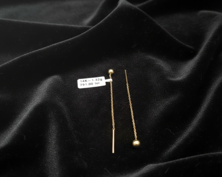 Bijuterii Aur Dama - Cercei Aur Galben 14k