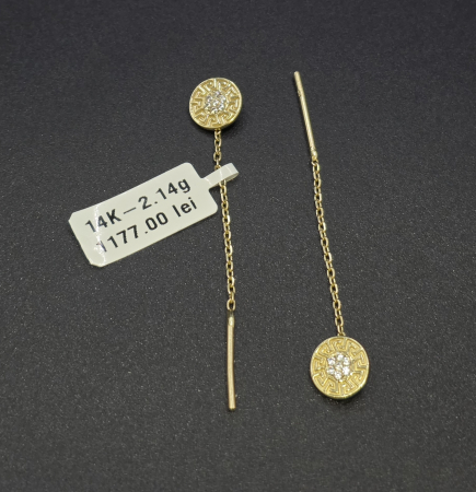 Cercei - Cercei Aur Galben 14k