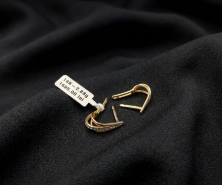 Cercei - Cercei aur galben 14k