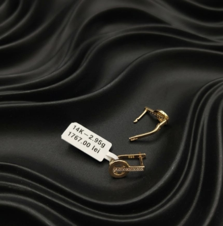 Cercei - Cercei aur galben 14k