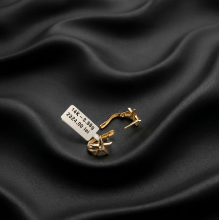 Cercei - Cercei aur galben 14k