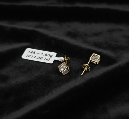 Cercei - Cercei aur galben 14k