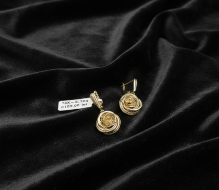 Cercei - Cercei aur galben 14k