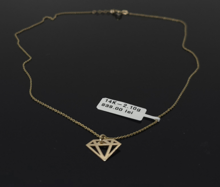 Coliere - Lant aur galben 14k