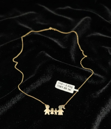 Coliere - Lant aur galben 14k