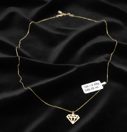 Coliere - Lant aur galben 14k