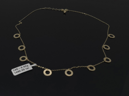 Coliere - Lant aur galben 14k