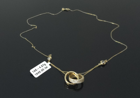 Coliere - Lant aur galben 14k