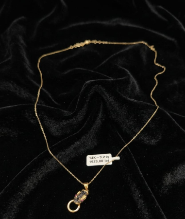 Coliere - Lant aur galben 14k