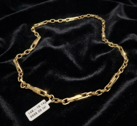 Bijuterii Aur Barbat - Lant Aur Galben 14k