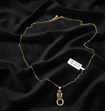 Coliere - Lant aur galben 14k