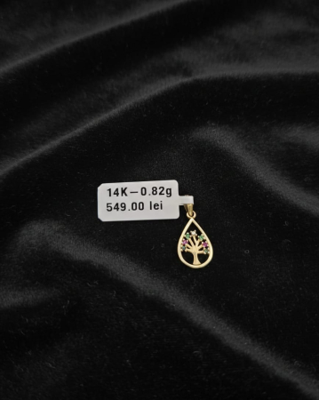 Bijuterii Aur Dama - Pandantiv aur galben 14k