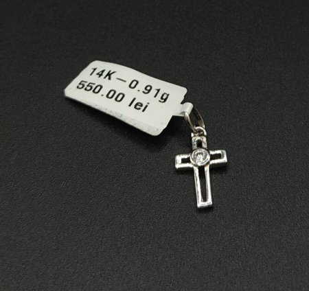 Pandantive - Pandantiv aur alb 14k