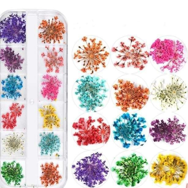 Bratara aur galben 14K cu suvita de par, foita aurie si flori naturale uscate [7]