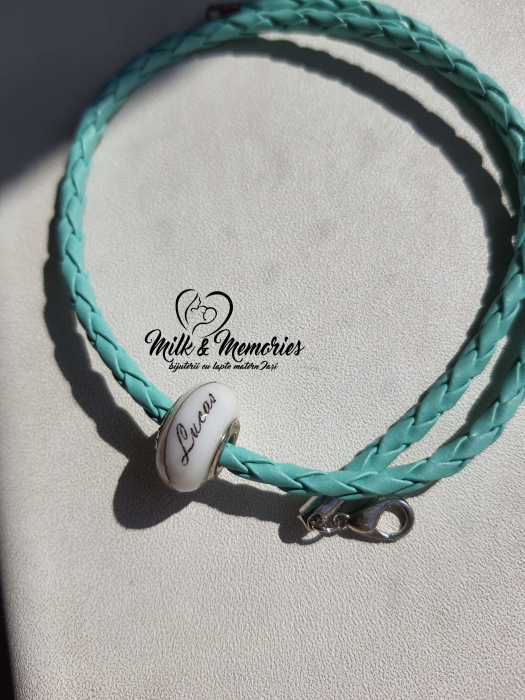 Charm tip Pandora ce contine lapte matern si baza din argint 925 [2]