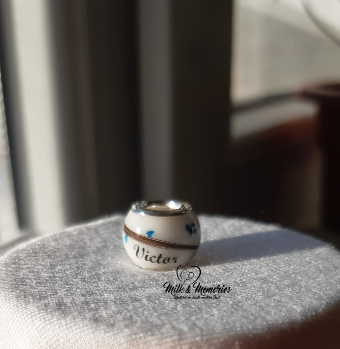 Charm tip Pandora ce contine lapte matern si baza din argint 925 [3]
