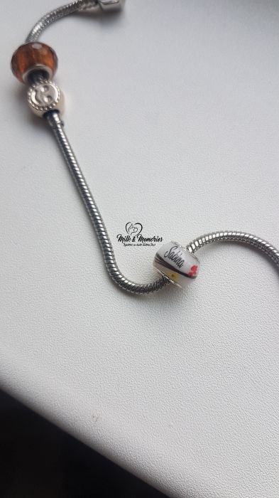 Charm tip Pandora ce contine lapte matern si baza din argint 925 [7]