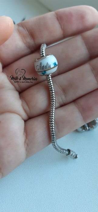 Charm tip Pandora ce contine lapte matern si baza din argint 925 [3]