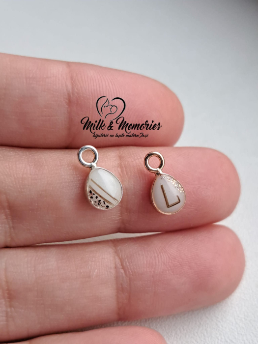 Pandantiv 6mm picatura argint cu lapte matern, suvita bebelusului si bucati din cordonul ombilical [5]