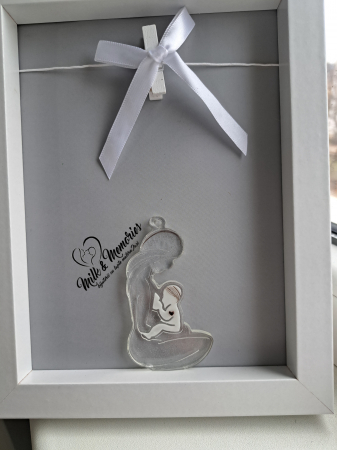 Produse - Decoratiune din rasina mama si bebe