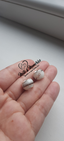 Charm tip Pandora ce contine lapte matern, nume si suvita bebelusului [3]