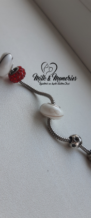 Charm tip Pandora ce contine lapte matern si baza din argint 925 [4]