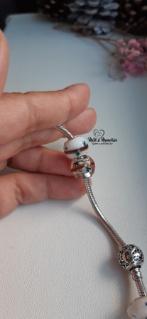 Charm tip Pandora ce contine lapte matern si baza din argint 925 [6]