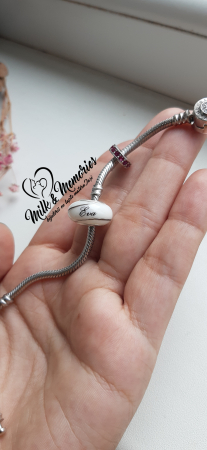 Charm tip Pandora ce contine lapte matern si baza din argint 925 [7]
