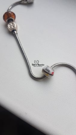 Charm tip Pandora ce contine lapte matern si baza din argint 925 [6]