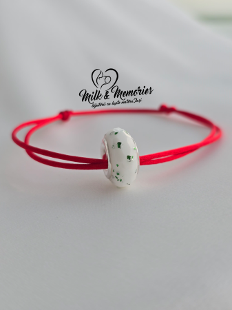 Charm tip Pandora fatetat cu baza din argint 925 cu lapte matern si foita decorativa [3]