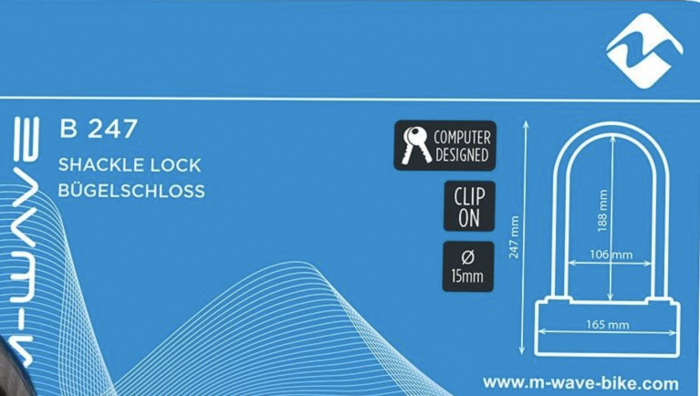 Antifurt Cadru U-Lock M-Wave "B 247" [3]