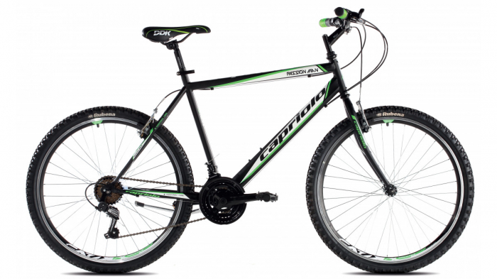 Bicicleta Capriolo Passion Man black-white-green 26" [1]